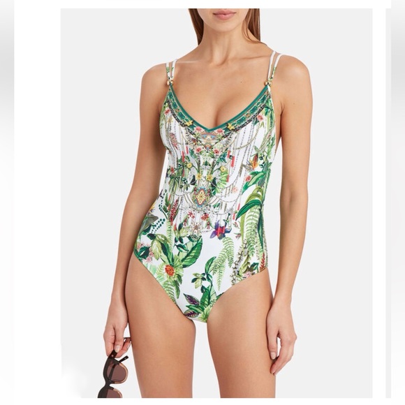 Camilla Swimwear Daintree Darling Tie Back One Piece With Trim - Picture 2 of 15